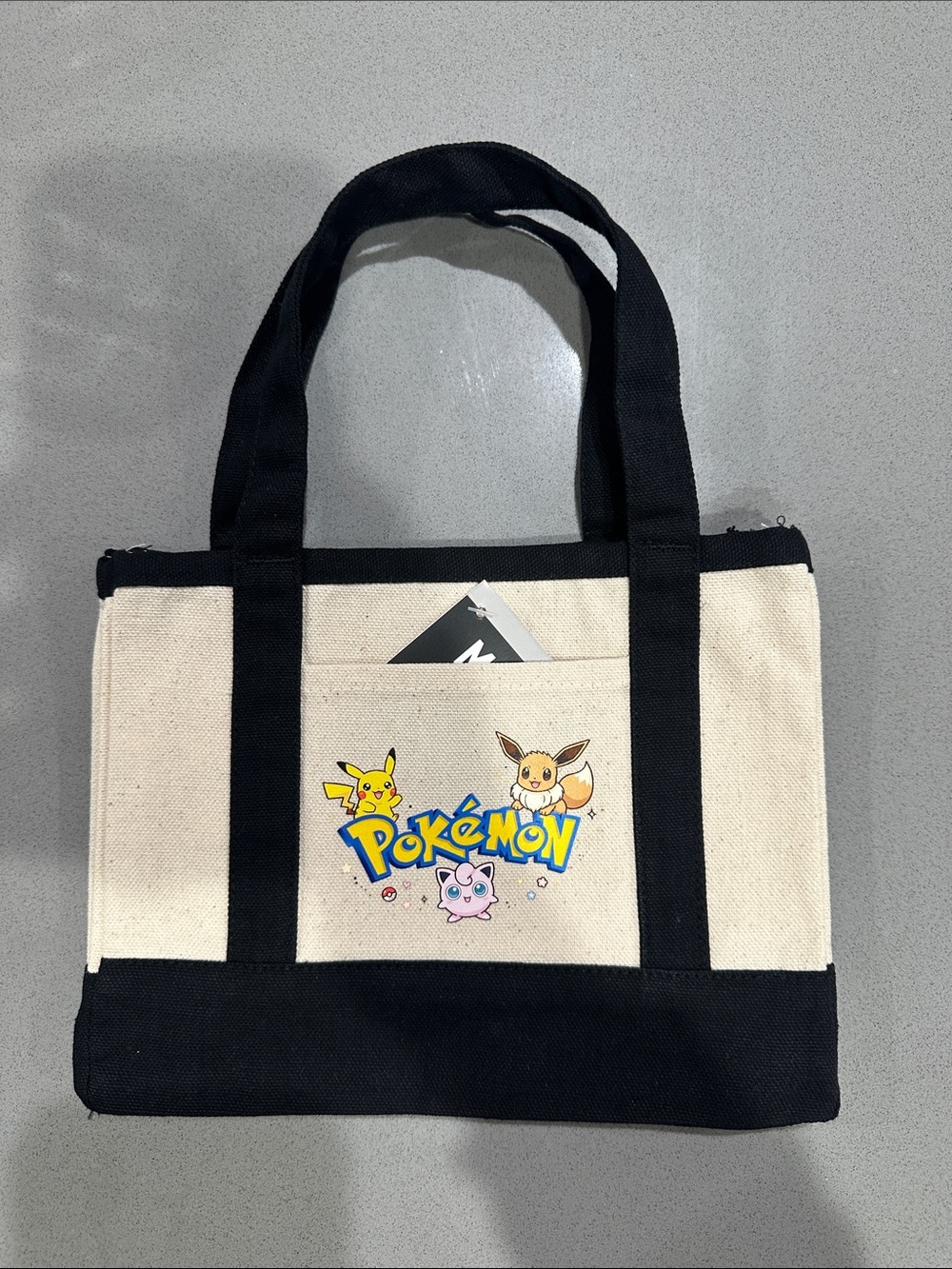 Makers Market Canvas Pokémon Mini Tote in Black and Cream